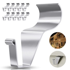 Antimbee Vinyl Siding Hooks Hanger,10 Pack No Hole Siding Hanging Hanger,Heavy-Duty Stainless Steel Siding Hooks for Hanging on Patio,Vinyl Siding Clips Applicable to Outdoor or Holiday Decoration