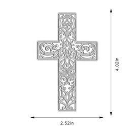YKW Easter Cross Metal Cutting Dies Set for Card Making, Albums, Scrapbooking Paper Craft DIY Tools Kit,Embossing Tools Religious Die Cuts Etching Templates Stamps Jesus Christ Christian Cutting Dies