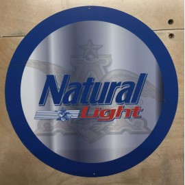 Natural Light 12 Inch Metal Sign