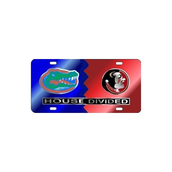 Florida Gators/FSU House Divided Car Tag by Craftique