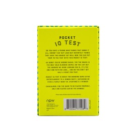 NPW-USA Pocket IQ Test Cards, 60-Cards