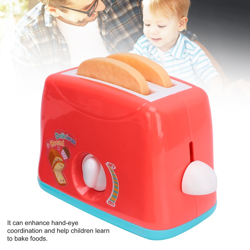PopUp Toaster Play Toy Kitchen Bread Maker Model Toy Pretend