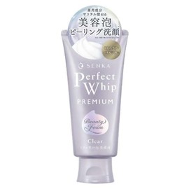 Senka Premium Perfect Whip, Clear, 4.2 oz (120 g), Exfoliating Care, Peeling, Dullness Care, Acne Prevention, Transparency