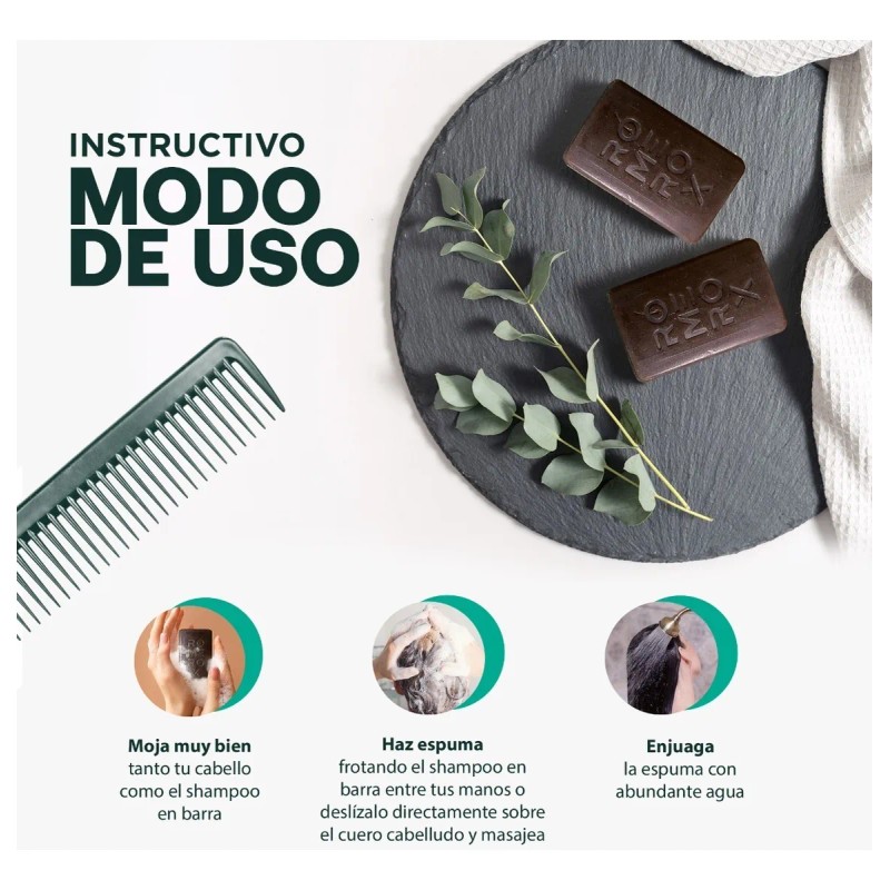 Shampoo Anticada Romerox Tratamiento Cabello Y Barba