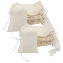 Cotton Small Bags with Drawstring, Pack of 12 - Cotton Bags 10 x 15 cm - Gift Bags Cotton Bag Small - Cotton Bag for Jewellery, Wedding, Christmas