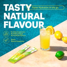 Maximus Fit Elektrolyte Pulverbeutel, Elektrolyt-Getränkemix-Hydrationspaket – Natrium, Magnesiumcitrat, Vitamin C, B1, B2, B3, B6, B7, B12 (30 Sticks, Limonade)