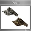 Buzz Selection CAP959 Sun Visor Hat, Leopard Pattern, Golf, Running,