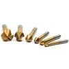 Hakkin 6pcs 90 Degree 3 Flute 6.3-20.5mm HSS Countersink Drill