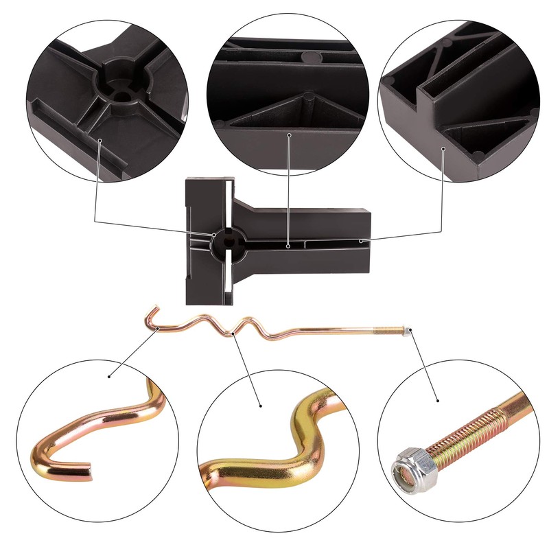 10L0L Golf Cart Battery Hold Down Rod and Plate for