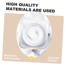 Baluue 20pcs Transparent Cosmetic Spoon Facial Cream Spatula for Makeup Application for Eye Cream Travel-friendly Storage Easy to Clean and Maintain