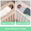 Ingenuity SwaddleMe All Season Baby Swaddle, 2 Quick Flip Layers