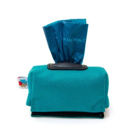 Dog Poop Bag Holder, Dog Poop Bag Dispenser, Poop Bag Holders for Leashes, Dog Waste Bag Dispenser, Dog Bag Holder, 1000D Nylon, Attach to Dog Leash, Fits Standard Dog Poop Bags - Wildebee (Turquoise)