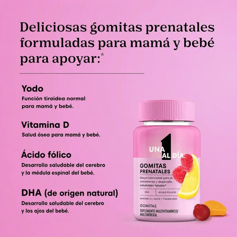 One A Day Multivitaminico Prenatal Con 120 Gomitas Bayer