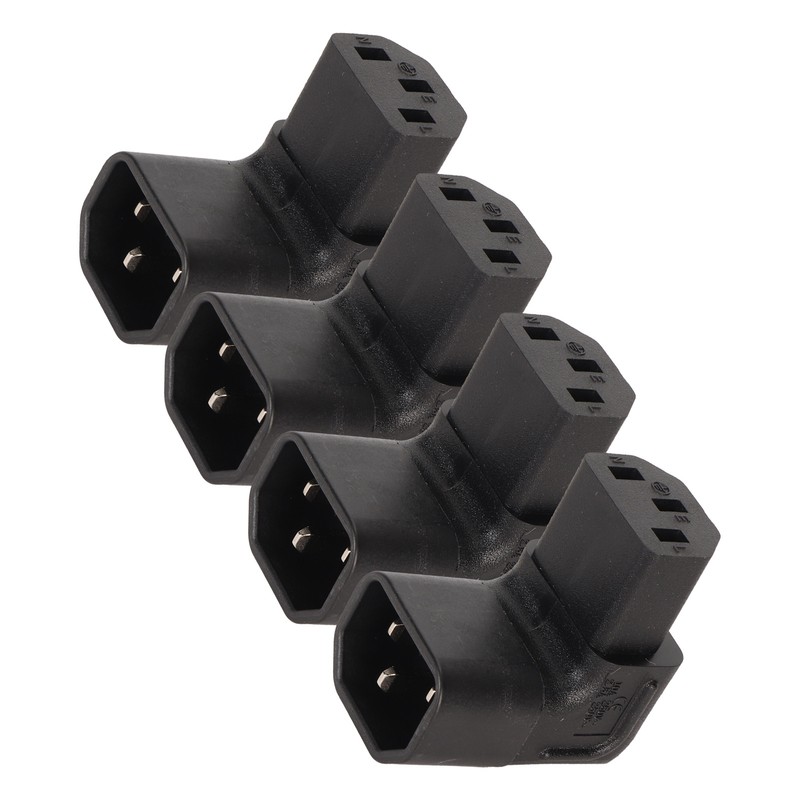 4pcs IEC320 C14 to IEC320 C13 Power Adapter Professional C14