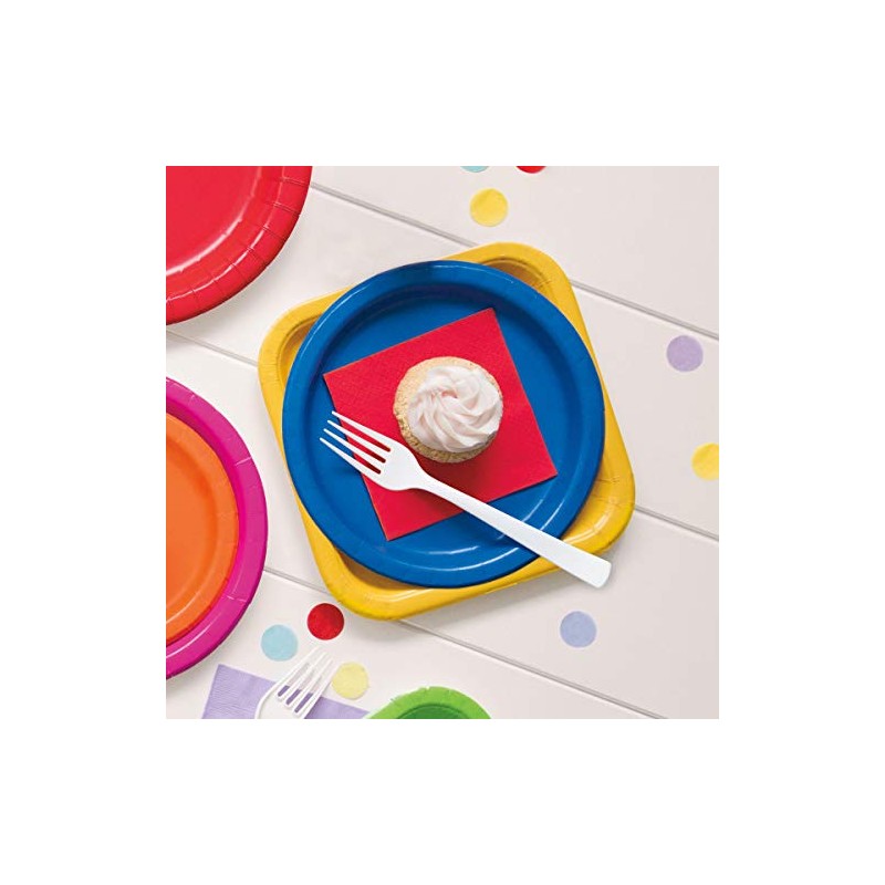 Luxurious Royal Blue Solid Round Dinner Plates - Dazzling 9"