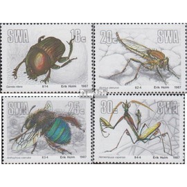 Prophila Collection Namibia - South West Africa 605-608 (complete Excl. 1987 Useful insects (stamps for collectors) invertebrates animals Other