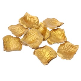 300pcs Fabric Rose Petals Flower Favors for Valentine Wedding Party Decoration Golden