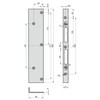 BASI Repair Angle Strike Plate for Interior Doors Room Doors