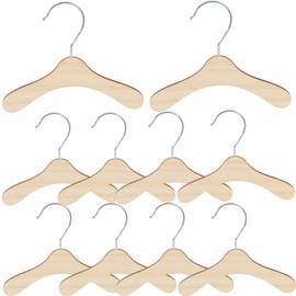fogman Pet Hanger, Wooden, Dogs, Cats, Stylish, Cute, Dog Wear, Clothes (S, 10 Pieces)