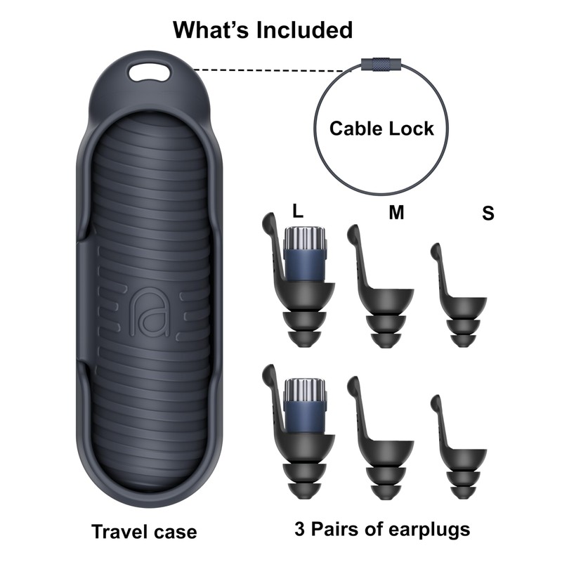 Mixx Assitive Audio Adaptive Earplugs – Adjustable Noise Reduction for