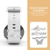 KOMBIUDA 4pcs Watch Strap Charms Decorative Rings Loops for Bands