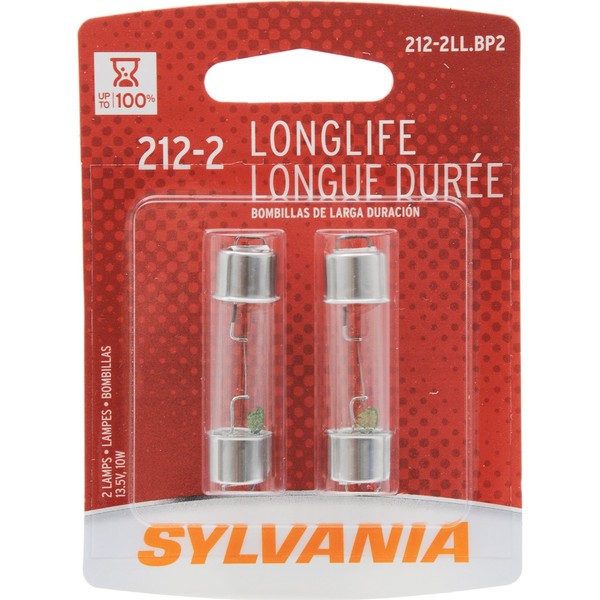 Sylvania 212-2 Long Life Miniature Bulb, (Contains 2 Bulbs)