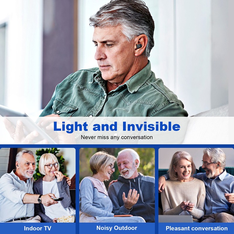 K&FCOPTEE Hearing Amplifier Rechargeable Hearing Aids Digital Invisible Ear High-Power
