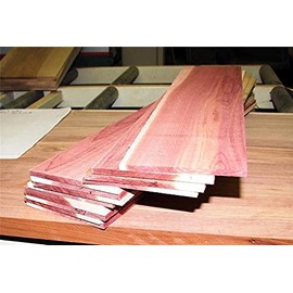Thin Aromatic Cedar Boards 24" x 5" x 1/4". Pack of 10