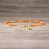 Orange Aventurine Beads Healing Crystal Protection Bracelet for Anxiety Relief