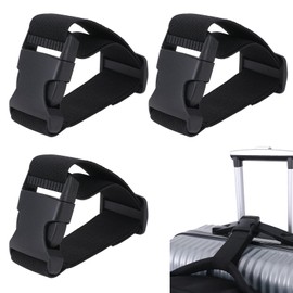 JJUNW 3pcs Add a Bag Luggage Straps, Adjustable Suitcase Strap Luggage Connector Straps for Connecting Two Suitcases or Smaller Packages Together Travel Accessories