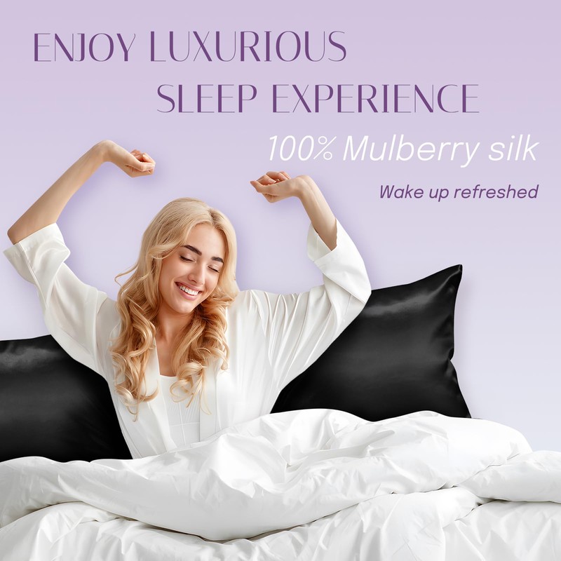 OLESILK Silk Cushion Cover Hair and Skin Care with Hidden