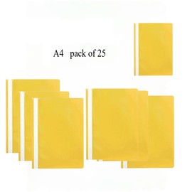 Q Connect A4 Project Folder - Yellow (Pack of 25) 1
