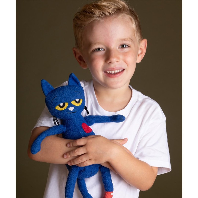 MerryMakers Pete the Cat Plush Doll, 14.5-Inch , Blue