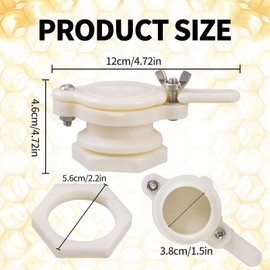 HunterBee 3/5 Pack Honey gate Valve for 5 Gallon Bucket bee hive gate valves for Honey Bucket Honey Extractor Tap Beekeeping Supplies