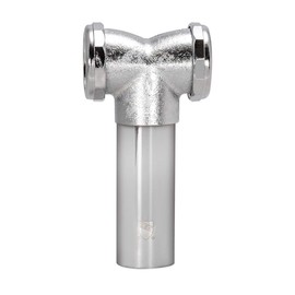 EZ-FLO 1-1/2 Inch x 16 Inch Kitchen Sink End Waste Center Outlet, Slip Joint Connection for Tubular Drain Applications, Chrome Finish, 35013