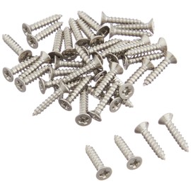 2 x 10mm Flat Head Tapping Screws (Stainless Steel/40pcs) EA949AL-205