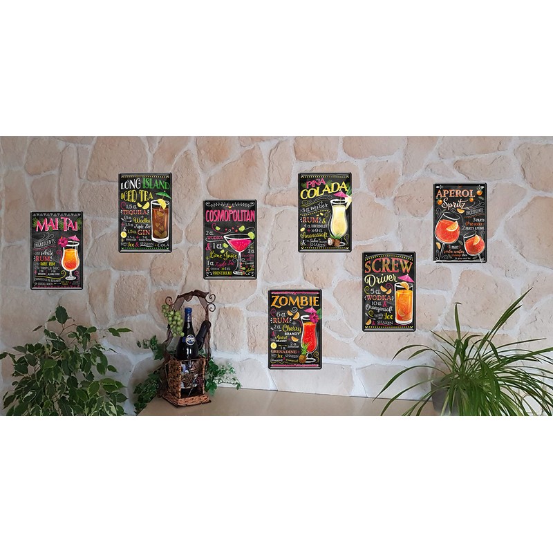 Geschenkeparadies 24 Decorative Tin Sign 20 x 30 cm Cuba