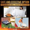 JJ CARE Fire Blanket – 10 Packs with Hooks –