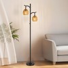 9MMML Rattan Floor Lamp for Living Room, Boho Floor Lamp