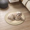 Asrug Round Rug 2ft Non Slip Machine Washable Soft Throw