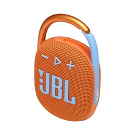 JBL JBLCLIP4ORG CLIP4 Bluetooth Speaker, USB C Charging, IP67 Dustproof, Waterproof, Passive Radiator, Portable, 2021 Model, Orange