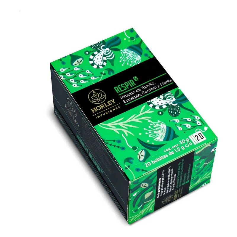 Horley - Respir® Infusión Tomillo, Eucalipto, Romero & Menta