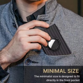 Men's RFID Wallet 5 Card Pop Up With Air Tag Slot (Air Tag Not Included)