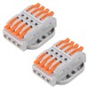 2pcs Lever Wire Connectors, Wire Splicing 20 Conductor Connectors for