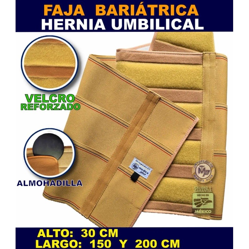 Faja Umbilical 30 Cm Para Sobrepeso - Hernia De Ombligo