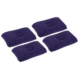 M METERXITY 4 Pack Inflatable Pillow - Ultralight Inflatable Camping Travel Pillow, Neck Lumbar Support, Apply to Travel (17 x 11 Inch, Dark Purple)
