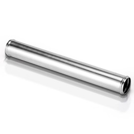 BEIJIULI 3.5" (89mm) OD Straight Aluminum Intercooler Pipe Piping Air Intake Tube,Length 11.8"(300mm),Universal Aluminum Pipe Tube Connector High polished