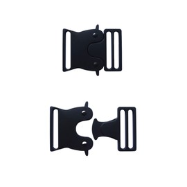 Heavy Duty Metal Climbing Release Buckles, Webbing Bag Clip Lock Belt Strap Outdoors Paracord Buckle,Pack of 2 (1-1/2")