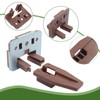 Aoserge 10 Sets Square Drawer Track Guide and Glides -