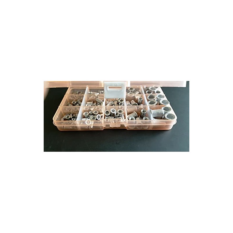 Aluminum Rivet Nut Kit Metric Rivnut Nutsert Assort M3 M4